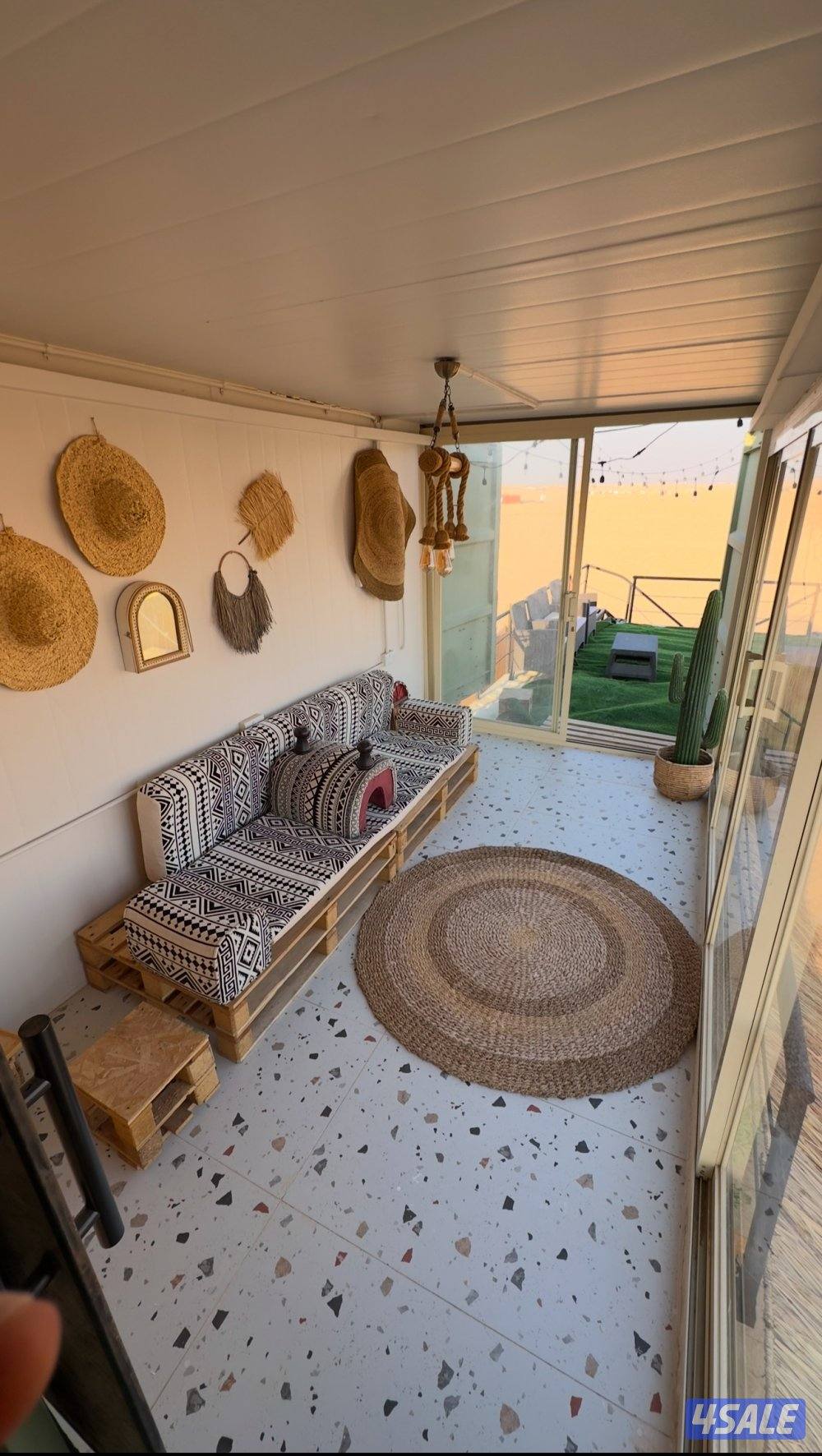 للبيع شاليهات (كونتينرات) مجهزة بالكامل عوازل+تمديدات كهربائية +صحية6