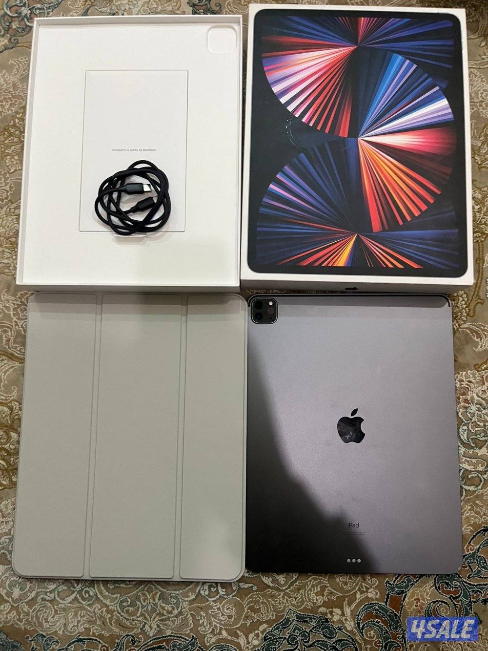 ايباد ابرو12.9قيقا 128 كامل أغراض نضيف حيل ولا ختش مو مبدل شي نضيف0