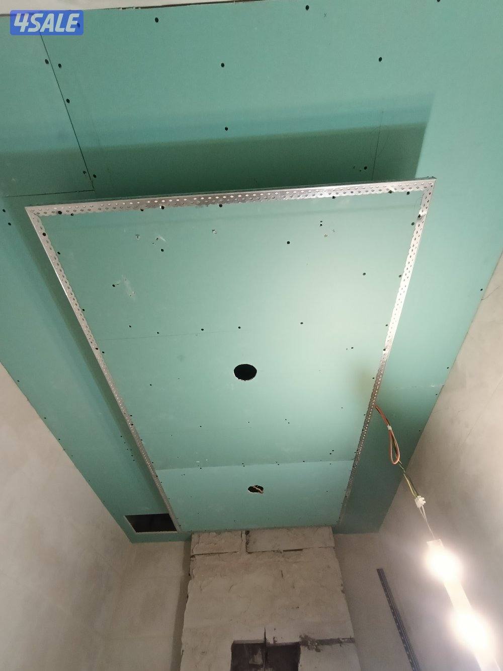 اعمال جبس بورد وديكورات داخلية اسقف معلقه بلاط 60*60بارتيشن0