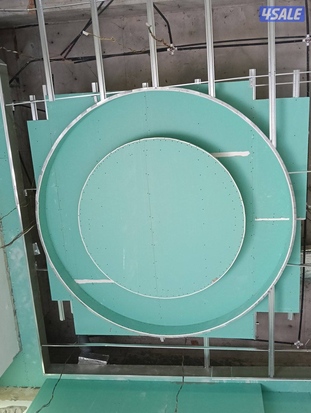 اعمال جبس بورد وديكورات داخلية اسقف معلقه بلاط 60*60بارتيشن10