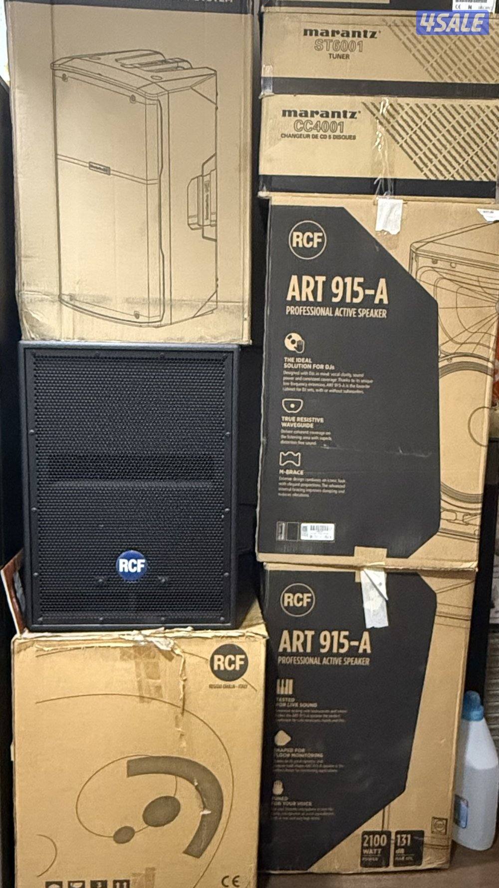 Speakers, Subs, RCF, Montarbo, Marantz0