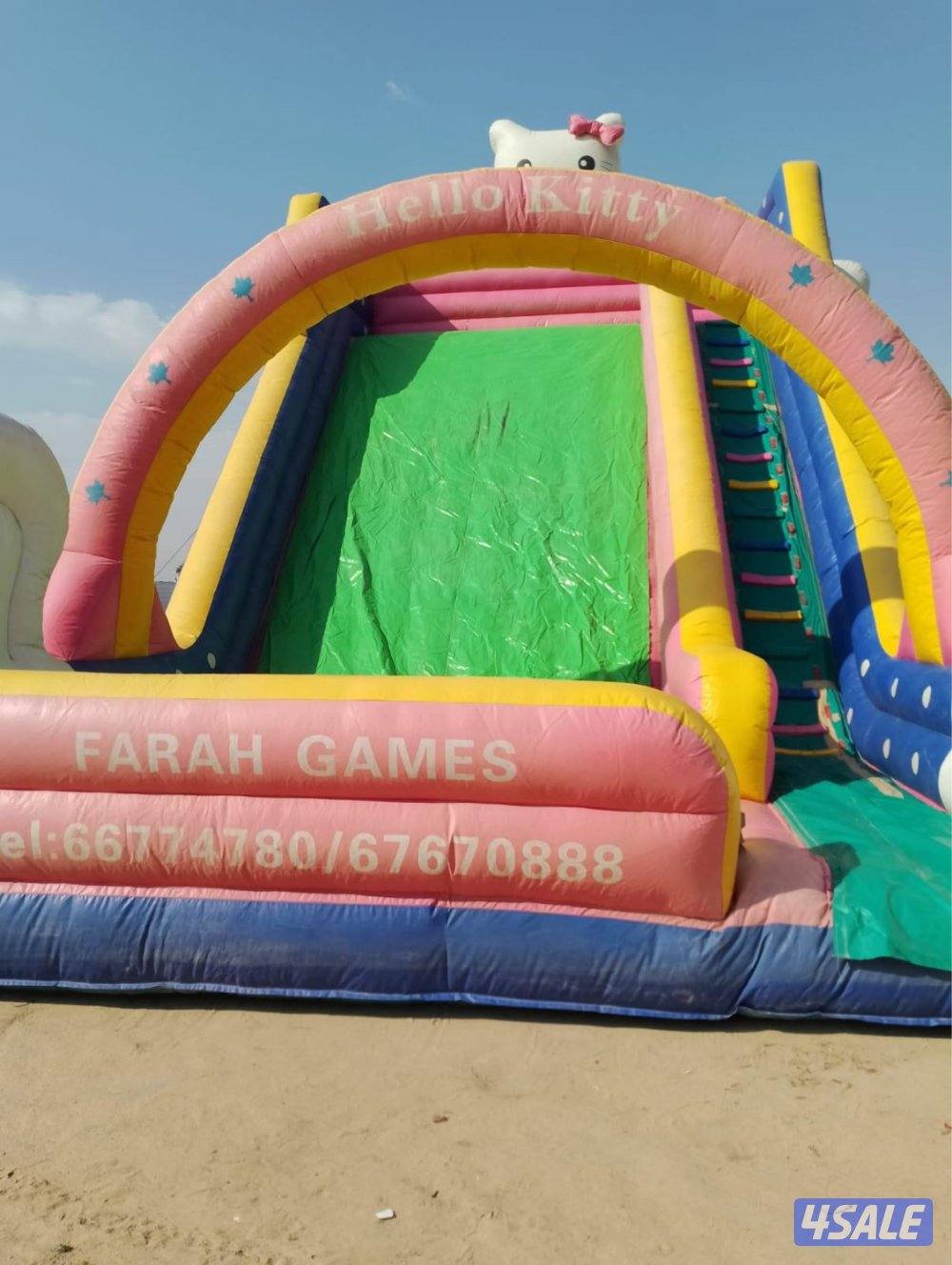 للبيع نطاطيه الارتفاع 10 العرض 6 الطول 10 مع ثلاث مكاين هوا و مو سعرها1