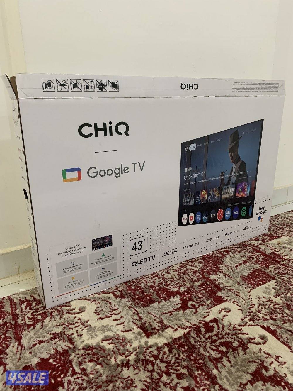 للبيع تلفزيونات 50 و 43 برصه QLED سمارت 2025 متوفر توصيل 24 ساعه3