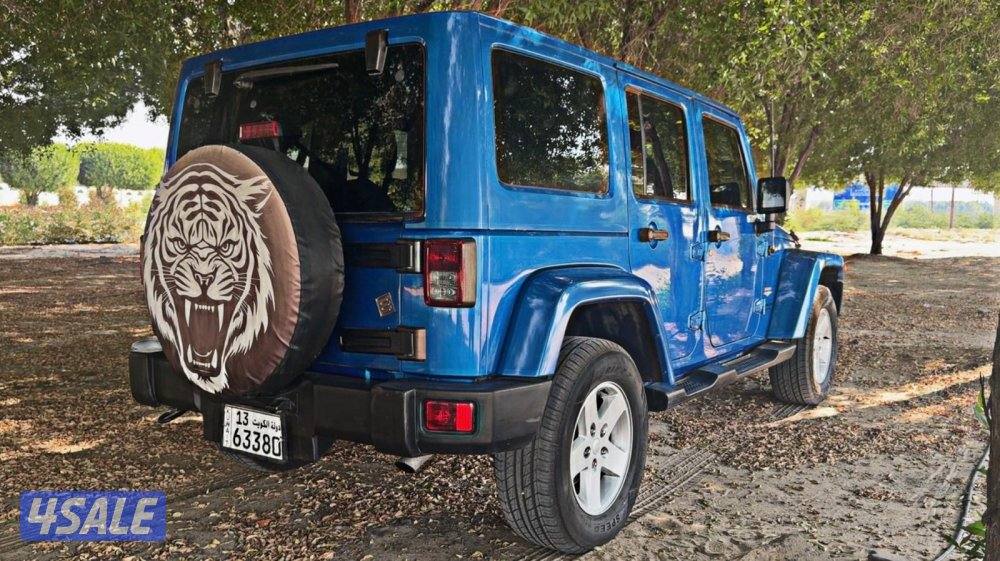 للبيع رانقلر موديل 2015 شرط الفحص ماشي 258303 لون ازرق1