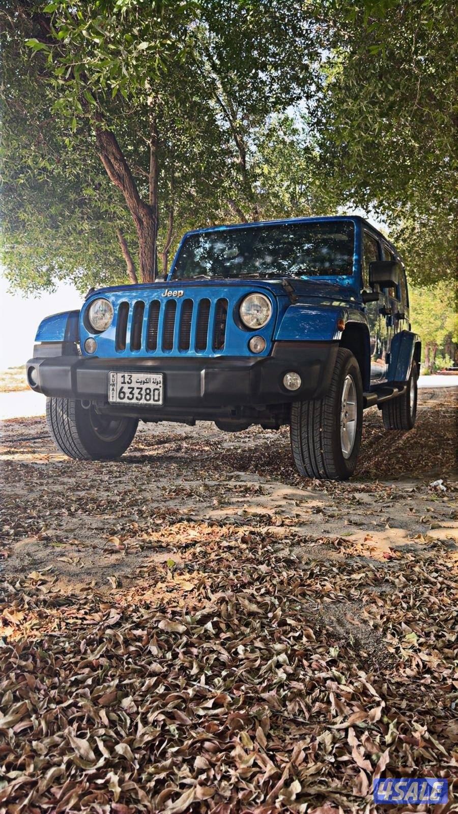 للبيع رانقلر موديل 2015 شرط الفحص ماشي 258303 لون ازرق4