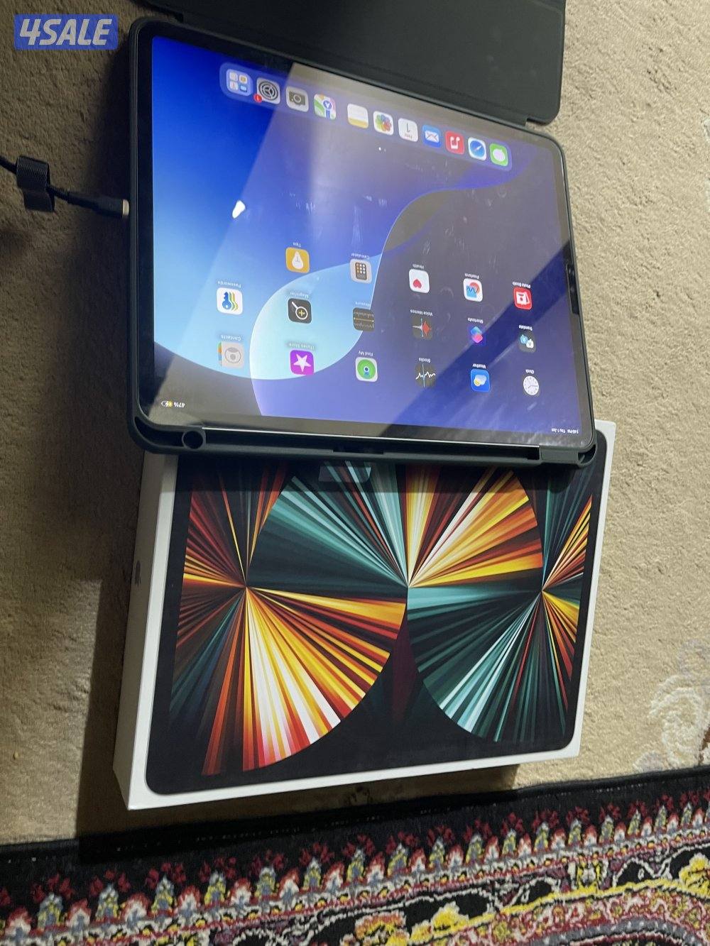 ايباد ابل برو 12.9 بوصة 512 قيقا الجيل الخامس  ام ون  مو مفتوح3