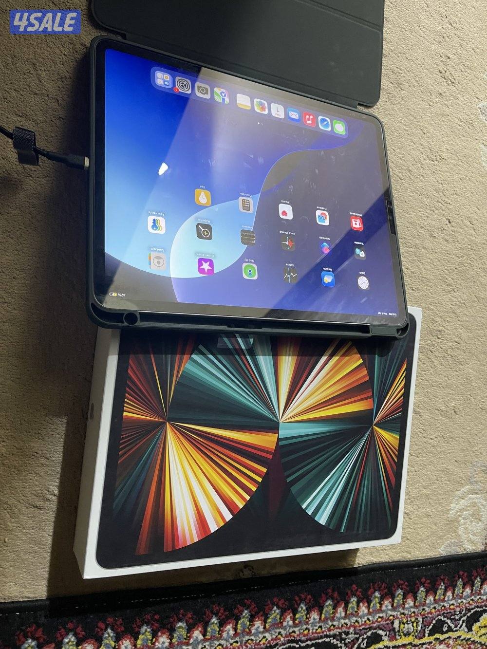 ايباد ابل برو 12.9 بوصة 512 قيقا الجيل الخامس  ام ون  مو مفتوح4