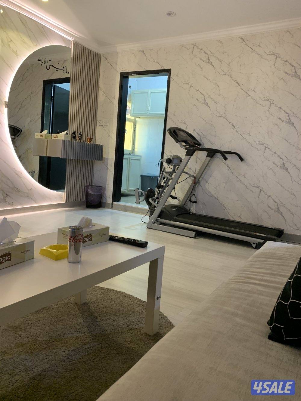 شقق للايجار خلو غرفة وصالة ومطبخ وحمام تشطيب سوبر لوكس7