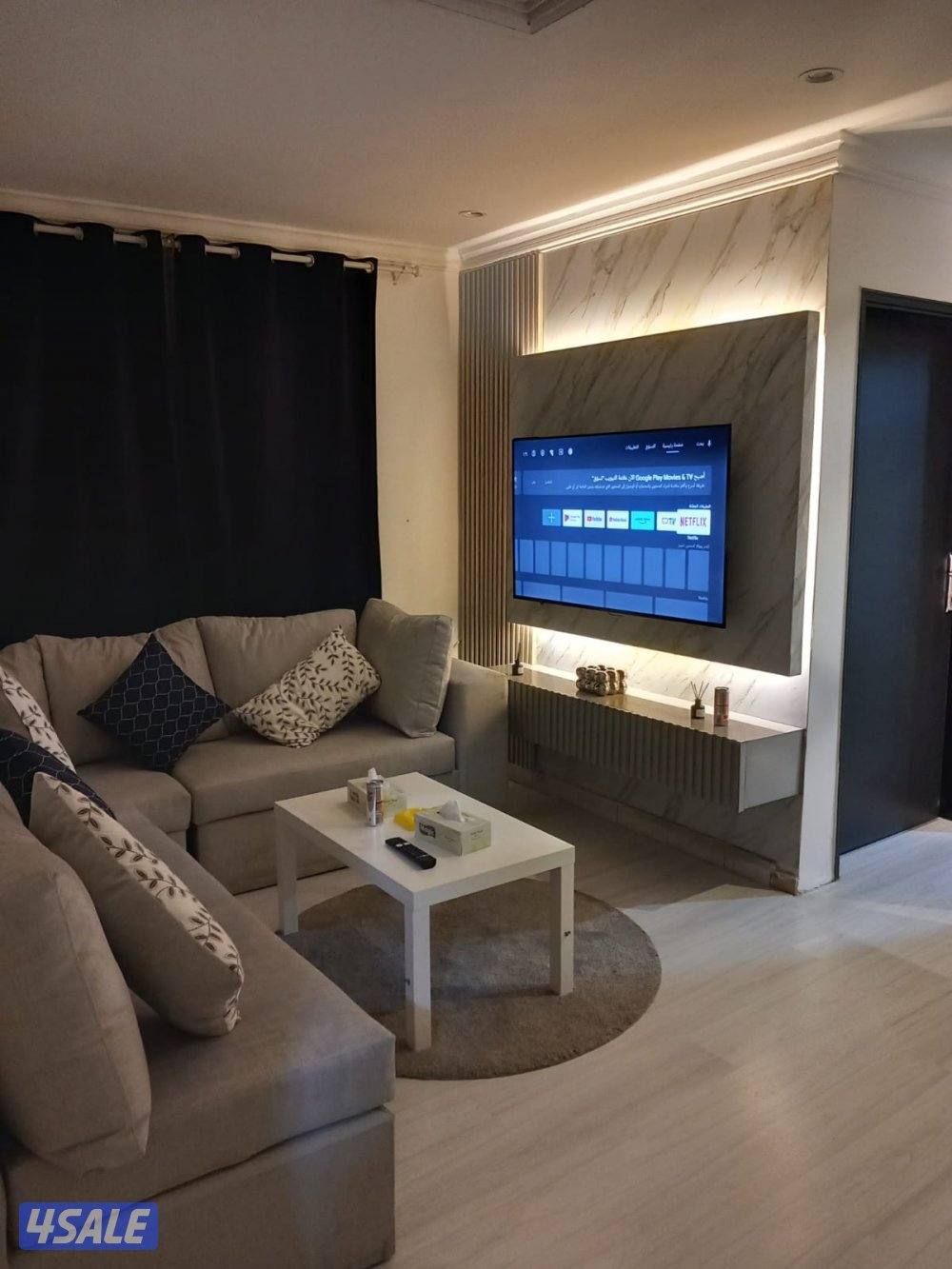شقق للايجار خلو غرفة وصالة ومطبخ وحمام تشطيب سوبر لوكس8