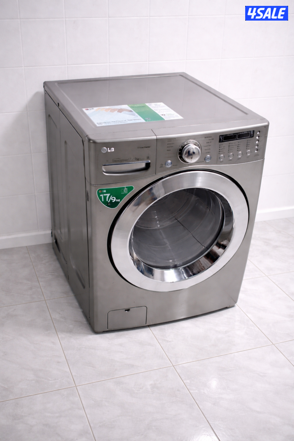 غساله ال جي تنشيف كامل  بحالة الوكاله حجم كبير3