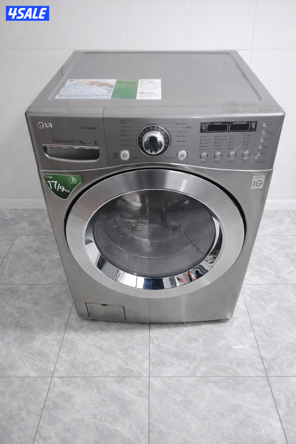 غساله ال جي تنشيف كامل  بحالة الوكاله حجم كبير7