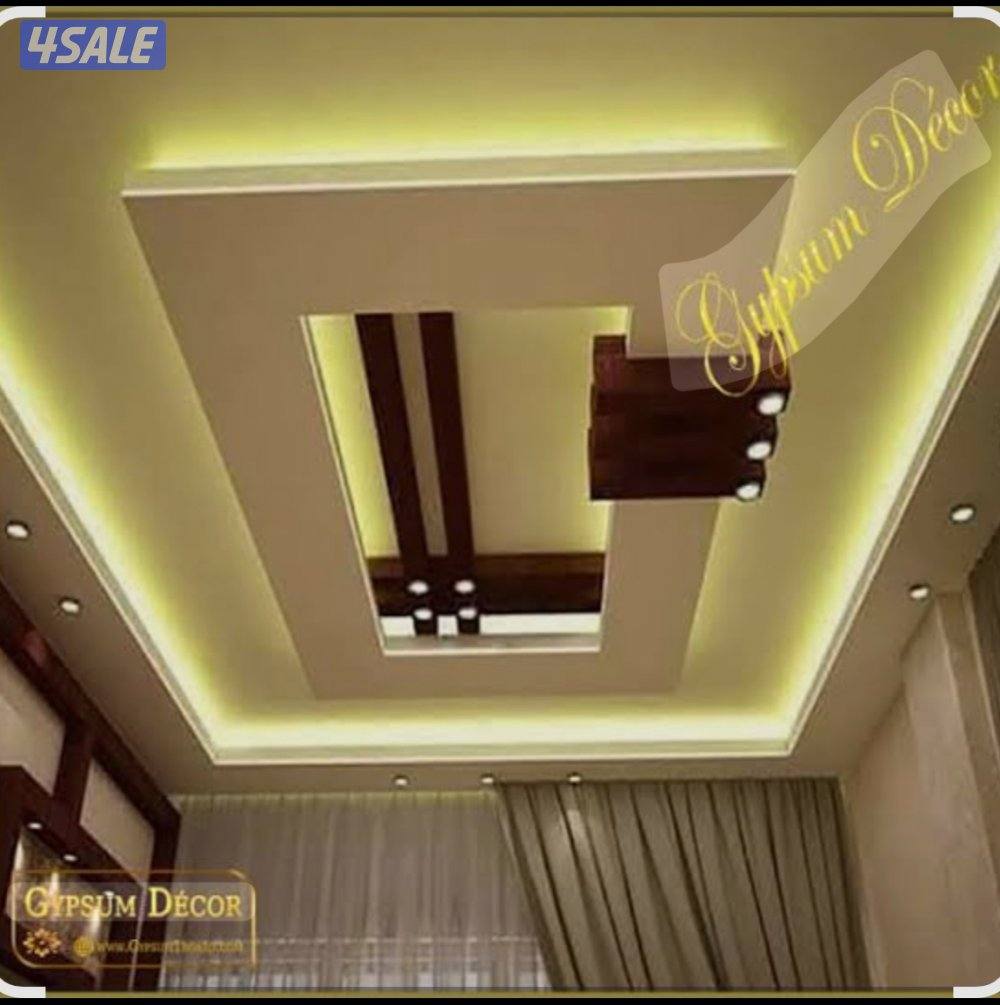 مينا جميع أعمال الجبسن بورد قواطع أسقف معا اضاه مخفيه اسمنت بورد بديل14