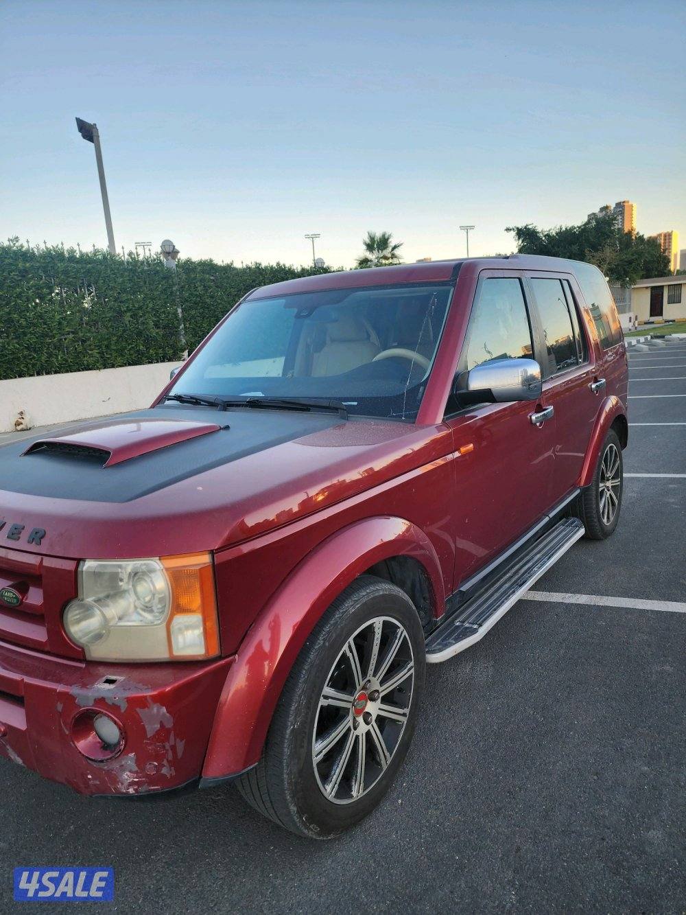 للبيع او بدل لاندروفر - دسكفري LR3 موديل 2009 اعنابي من الداخل جلد بيج5