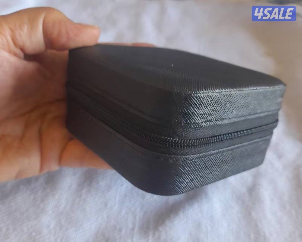 صندوق تنظيم المجوهرات العصري من الجلد الصناعي مع غطاء بسحاب وقماش ناعم5