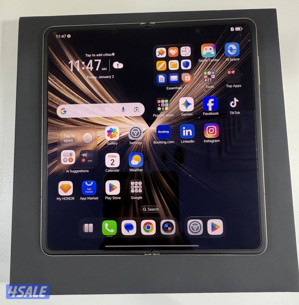 Honor Magic V5 5G 512GB+16GB RAM Dawn Gold Used.4