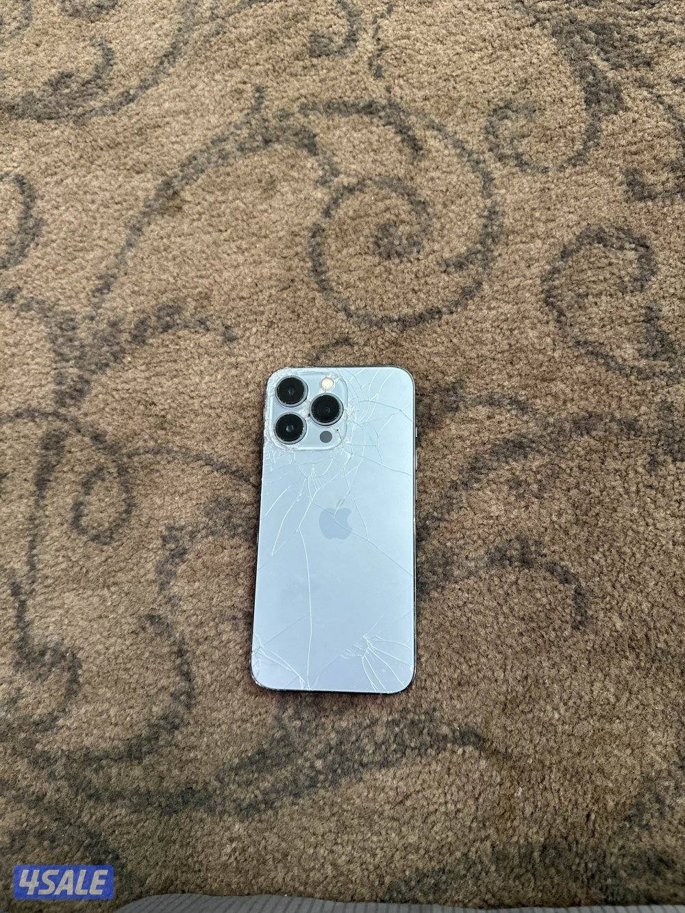 آيفون ١٣ برو مستعمل بطاريته ١٠٠٪ مافي شي بس تغير الحمايه وبس1