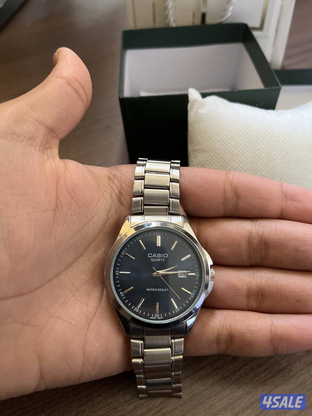 ساعه كاسيو اصليه جديده -ستانلس ستيل- سعر خاص اصليه 100%7