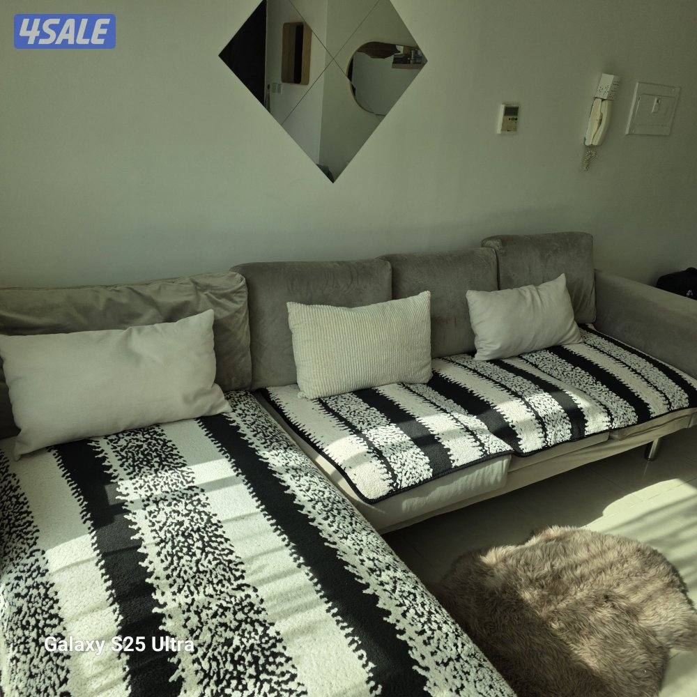 IKEA Corner L-Shaped Sofa with Chaise Lounge1