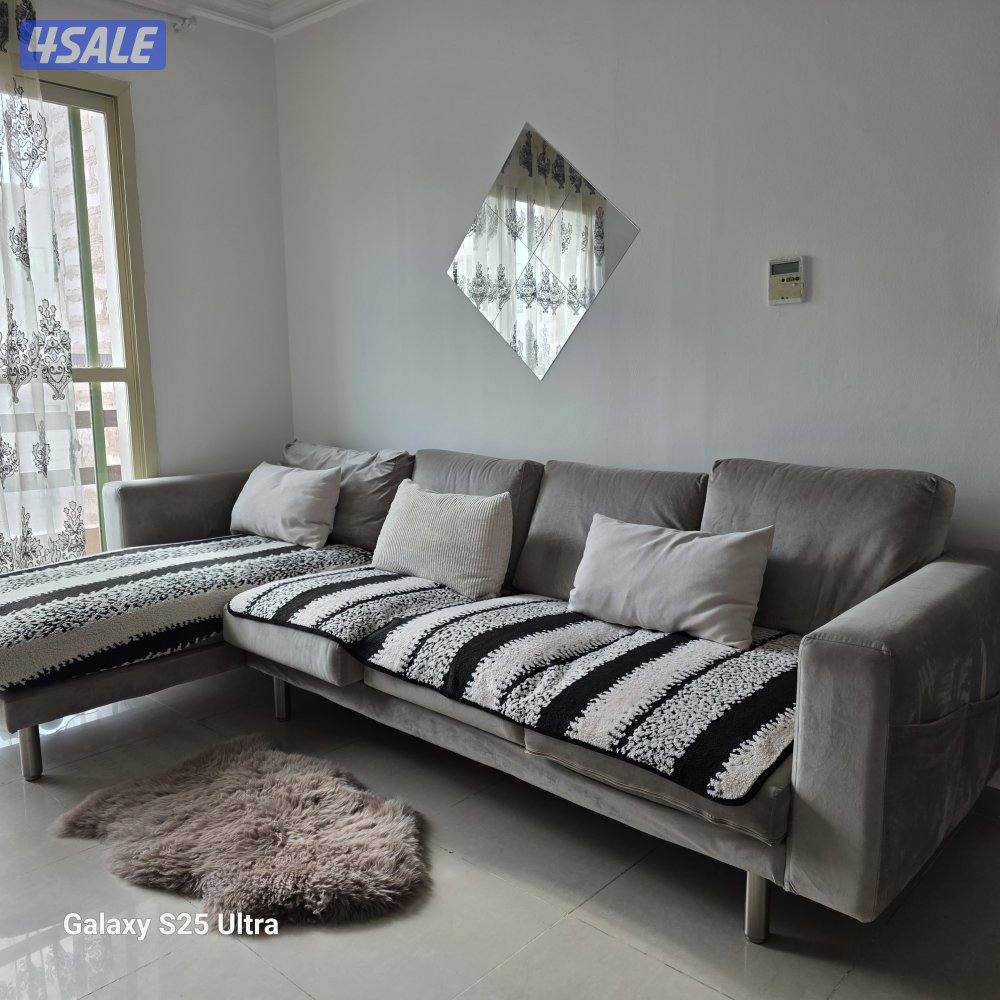 IKEA Corner L-Shaped Sofa with Chaise Lounge4