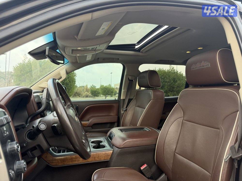 سلفرادو هاي كنتري موديل 2017 صبغ الوكاله الدرجة الاولى 6.2 دواسات كهرب1