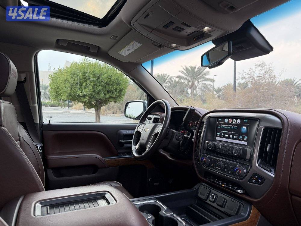 سلفرادو هاي كنتري موديل 2017 صبغ الوكاله الدرجة الاولى 6.2 دواسات كهرب3