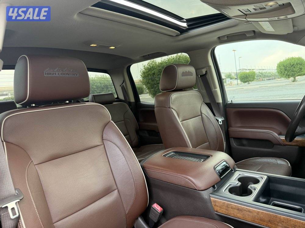 سلفرادو هاي كنتري موديل 2017 صبغ الوكاله الدرجة الاولى 6.2 دواسات كهرب7