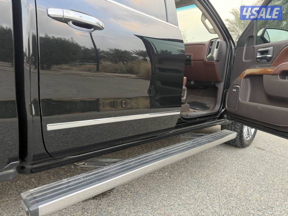 سلفرادو هاي كنتري موديل 2017 صبغ الوكاله الدرجة الاولى 6.2 دواسات كهرب14