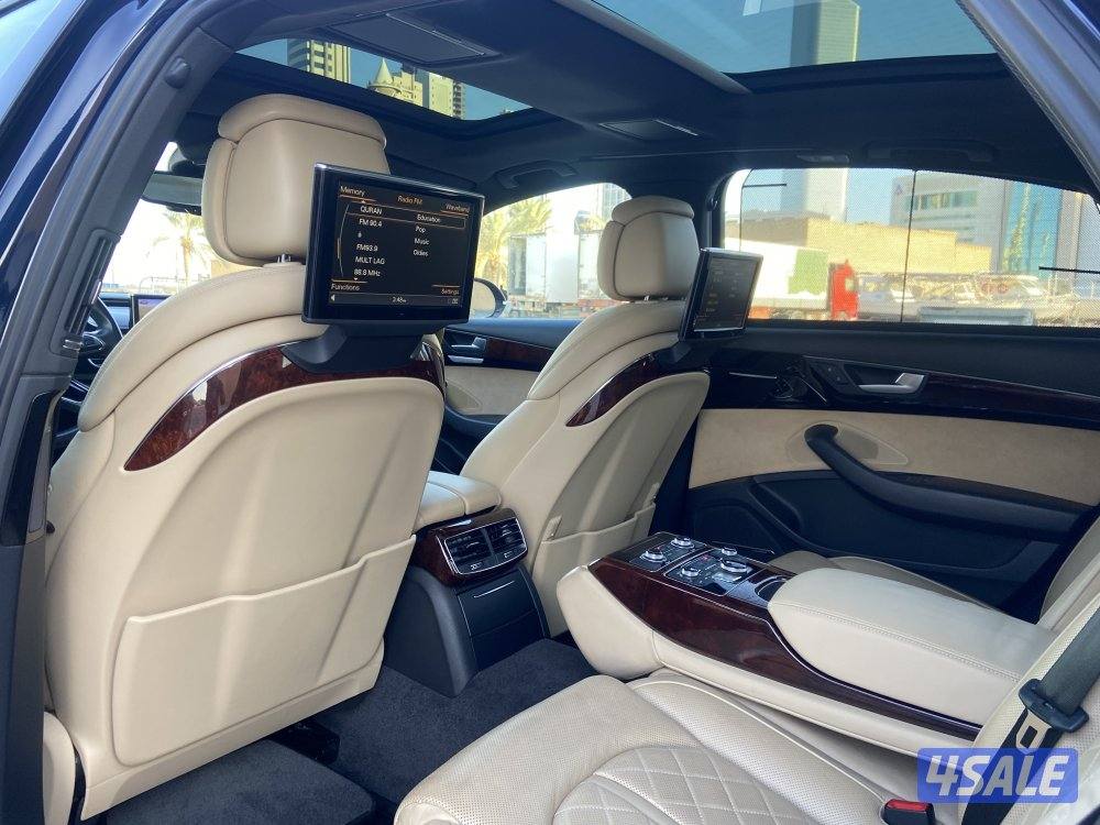 اودي A8 لارج موديل 2014 _عداد /118 الف كم _اعلي درجه ٦ سلندر5