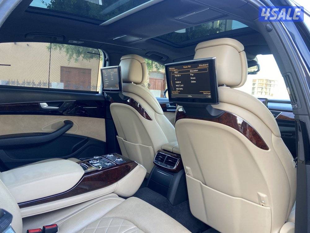 اودي A8 لارج موديل 2014 _عداد /118 الف كم _اعلي درجه ٦ سلندر7