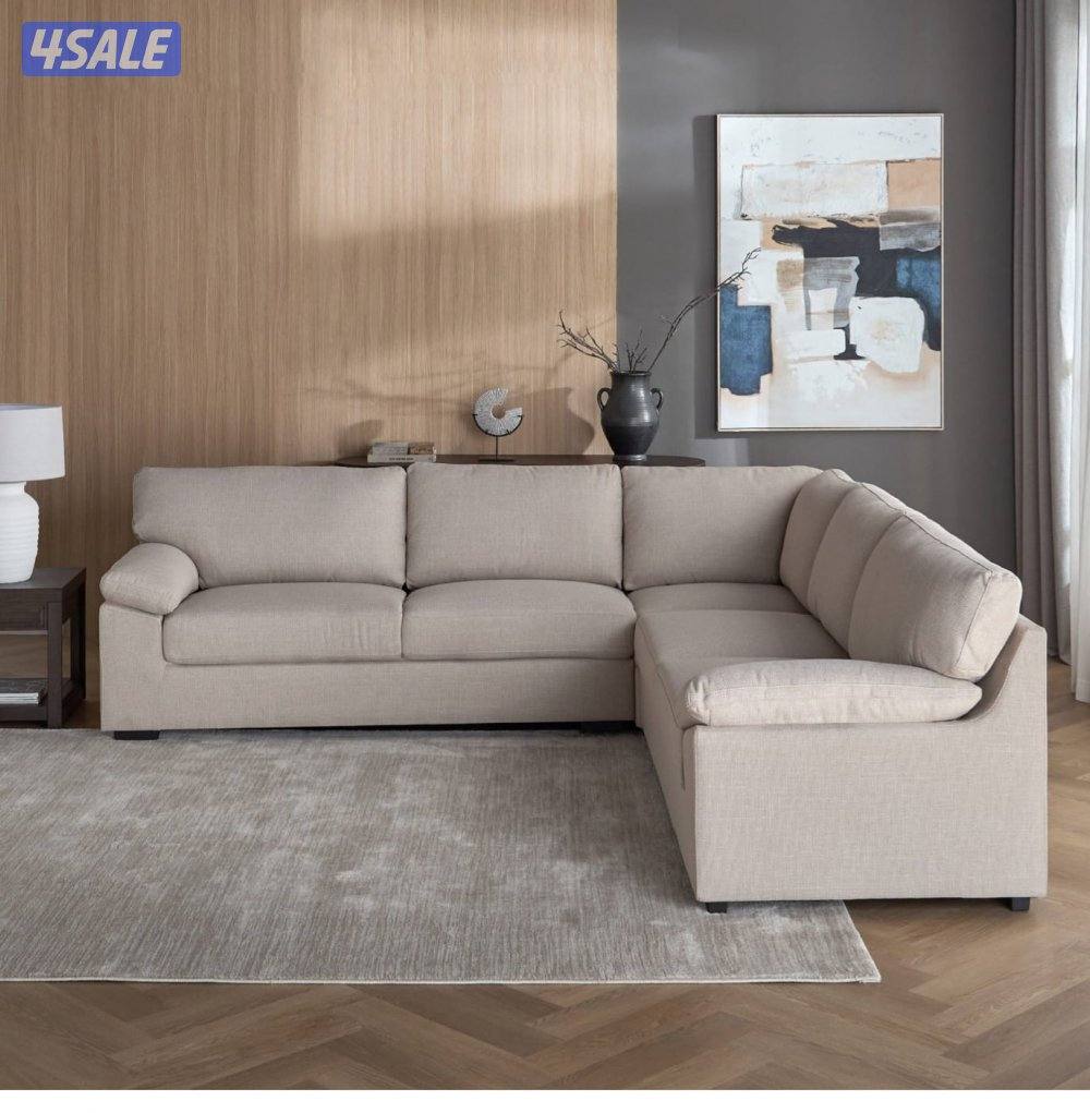 كنبة ركنية يسار قماش 5 مقاعد1