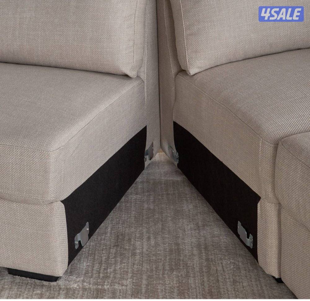 كنبة ركنية يسار قماش 5 مقاعد5