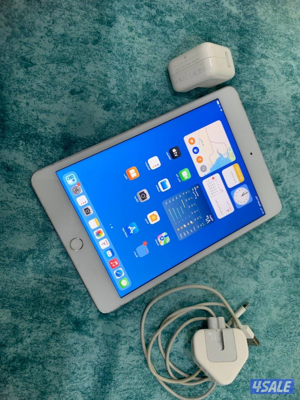 ايباد ابل ميني 5 الخامس 64 قيقا وبطارية 92 مو مع الاغراض0