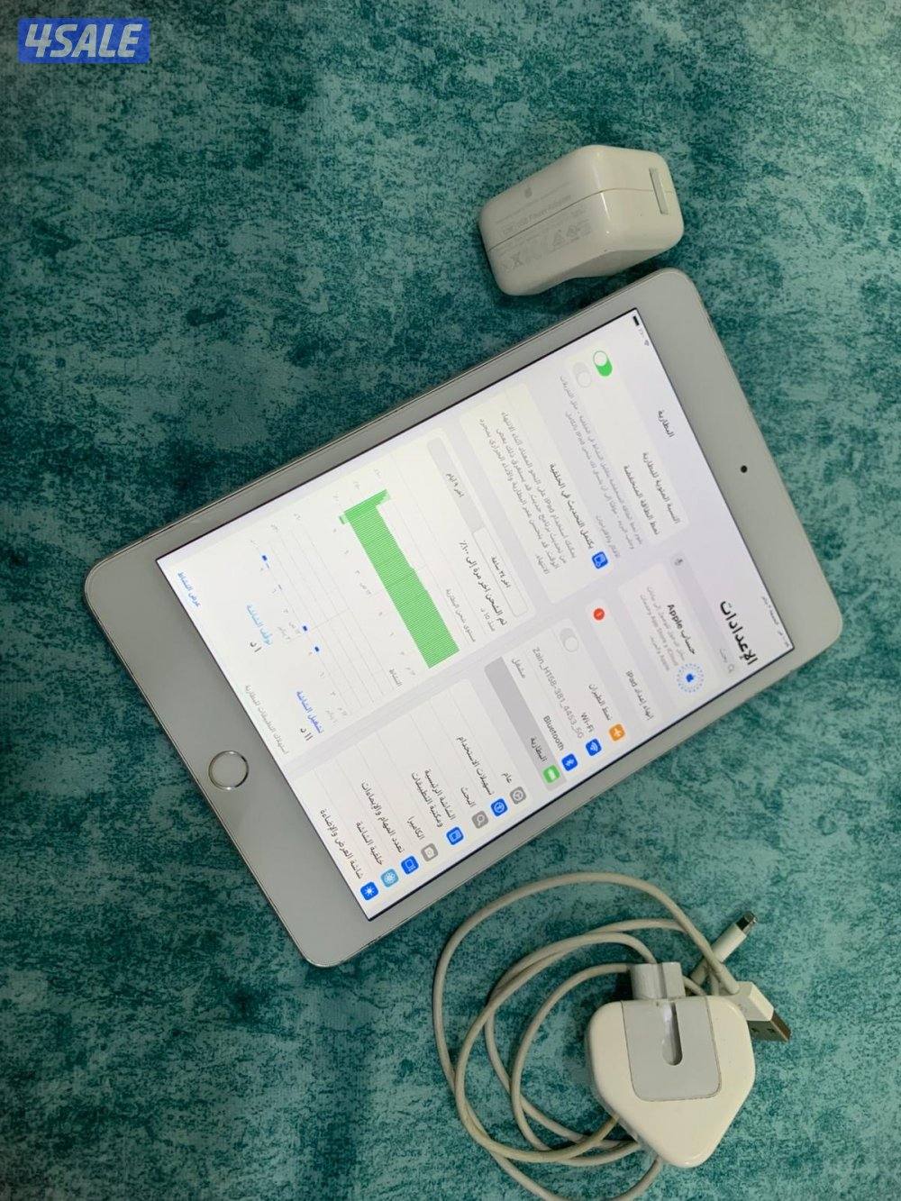 ايباد ابل ميني 5 الخامس 64 قيقا وبطارية 92 مو مع الاغراض2