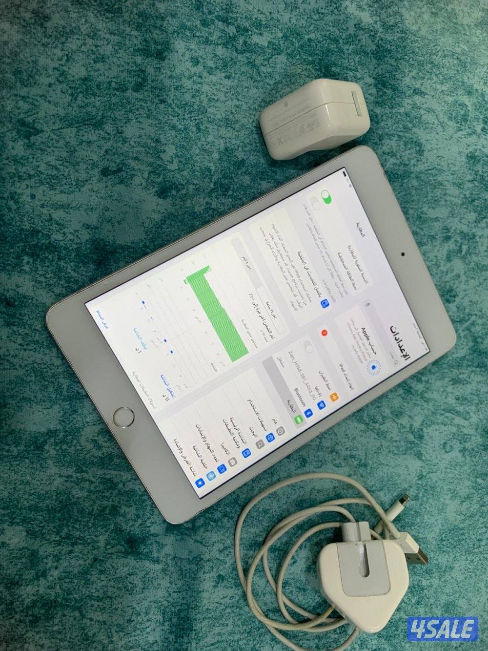 ايباد ابل ميني 5 الخامس 64 قيقا وبطارية 92 مو مع الاغراض6