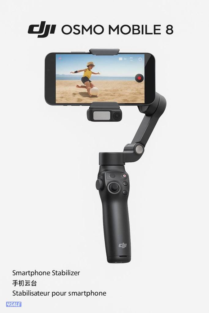 قيمبل DJI OSMO MOBILE 8 جديد بالكرتون احدث اصدار0