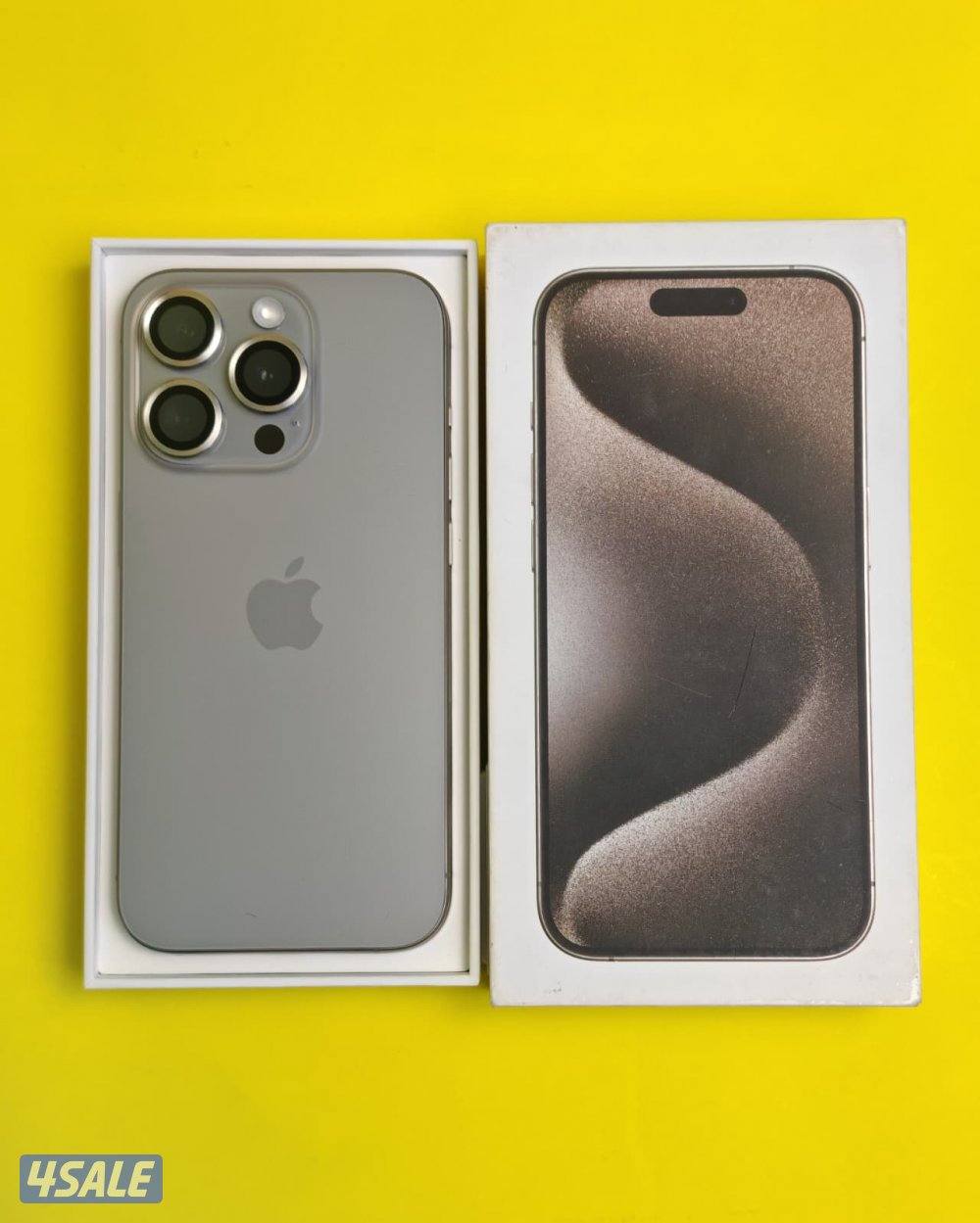 ايفون 15 برو – 256 جيجا – iPhone 15 Pro 256GB Natural Titanium0