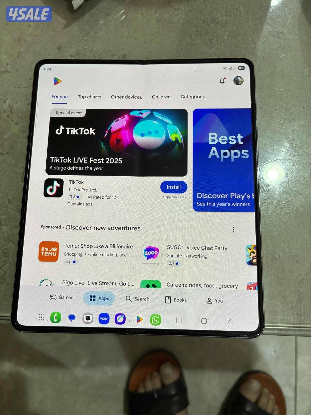 للبيع أو البدل سامسونج Z fold 53