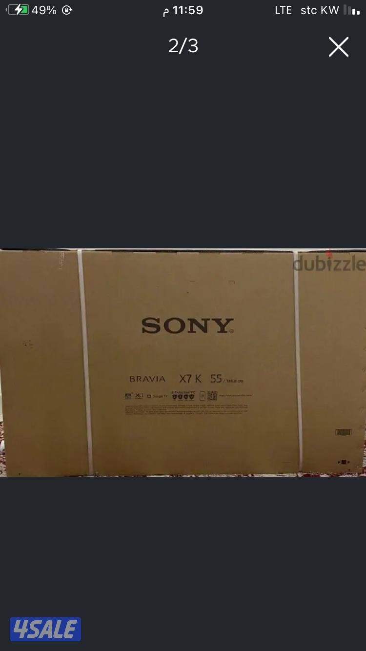 للبيع سوني55بوصة جديدبالكرتون0