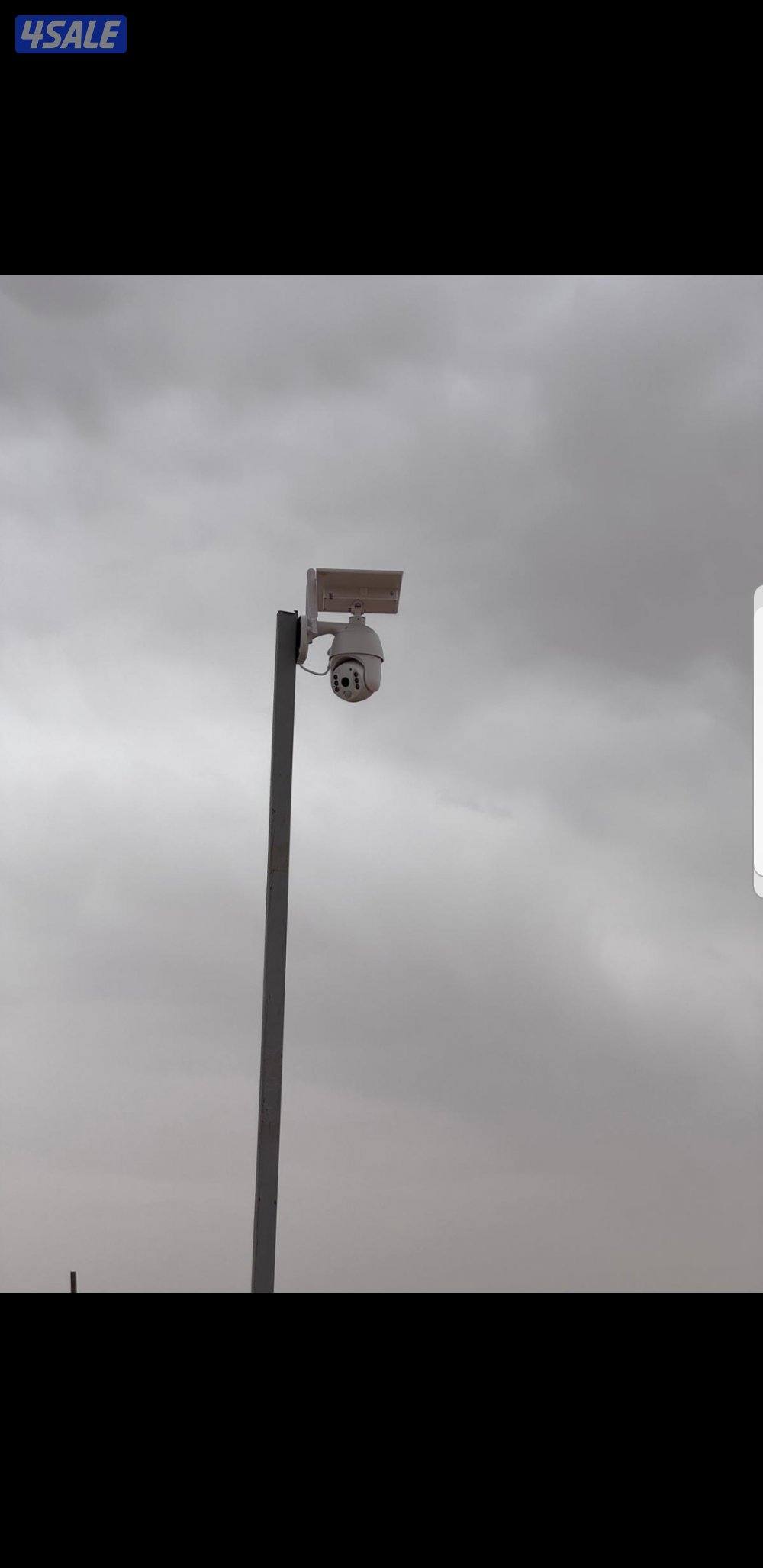 كاميرا طاقه شمسيه متحركه بجميع الاتجاهات صوت وصوره سبيكرمايك4