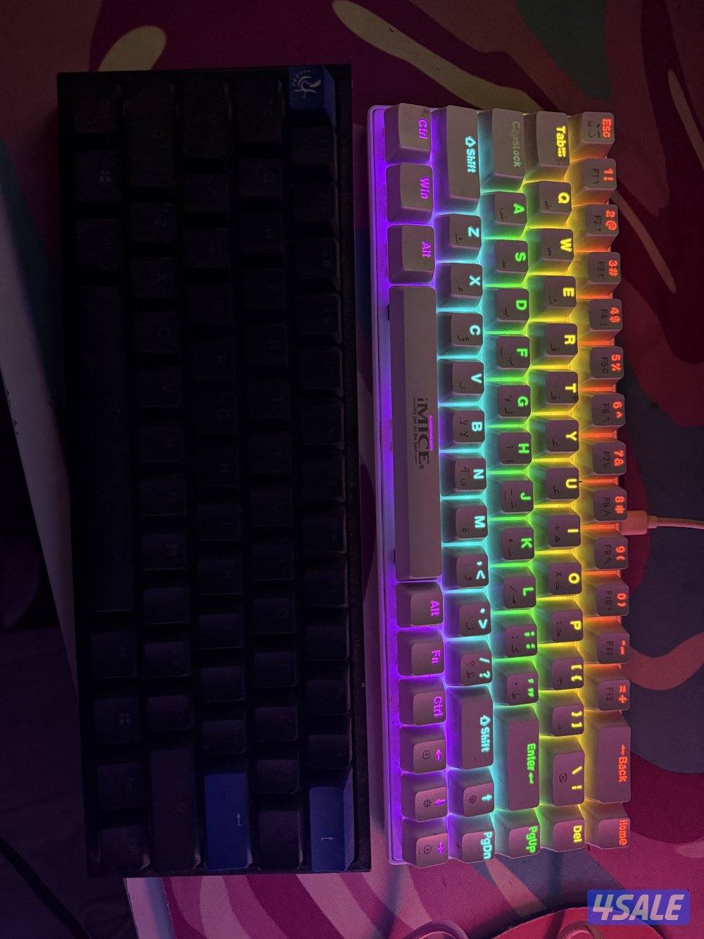 بي سي مع كيبوردducky  وكرسي Dxracer ومايك hyperxوشاشتين acer , asus2