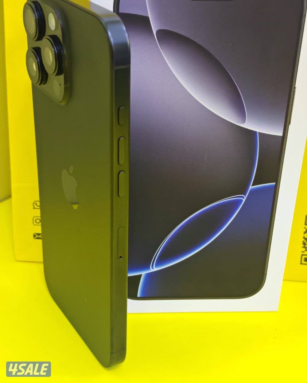 ايفون 16 برو ماكس – 256 جيجا – أسود iPhone 16 Pro Max 256GB Black4