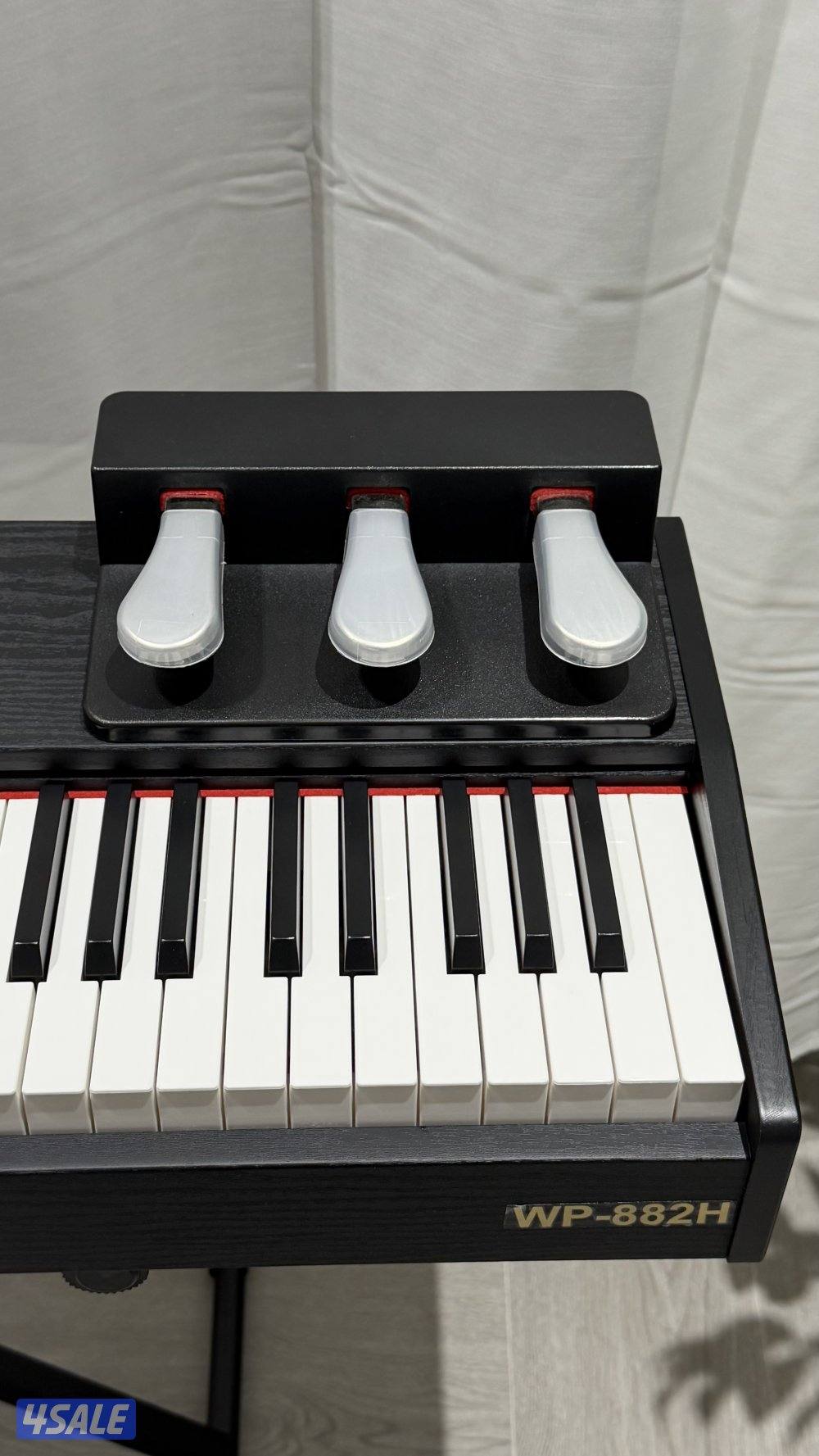 بيانو رقمي من ونسا 88 مفتاح 880 نغمه WP-882H مع ستاند ودواسه1