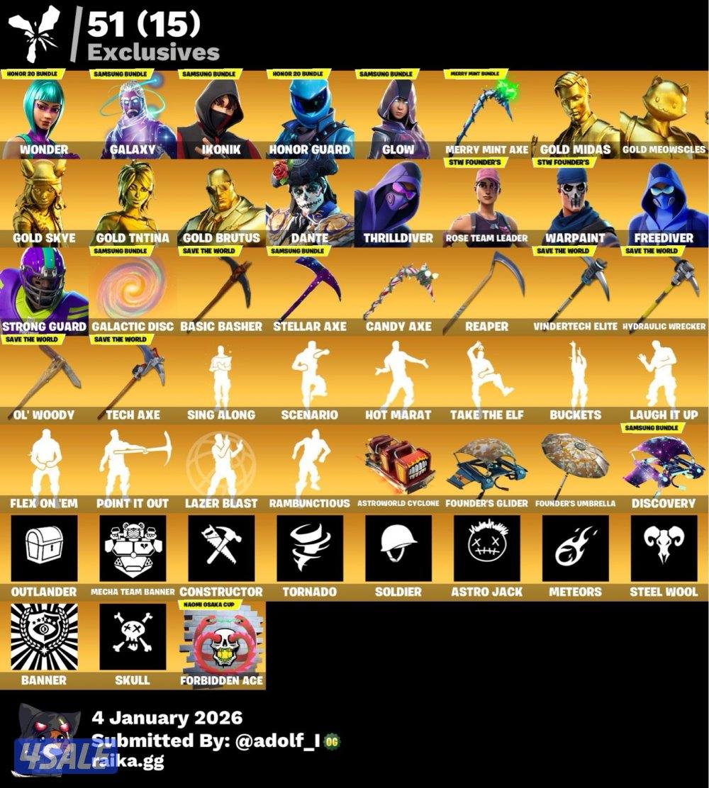 حساب فورت نايت جدا نادر0