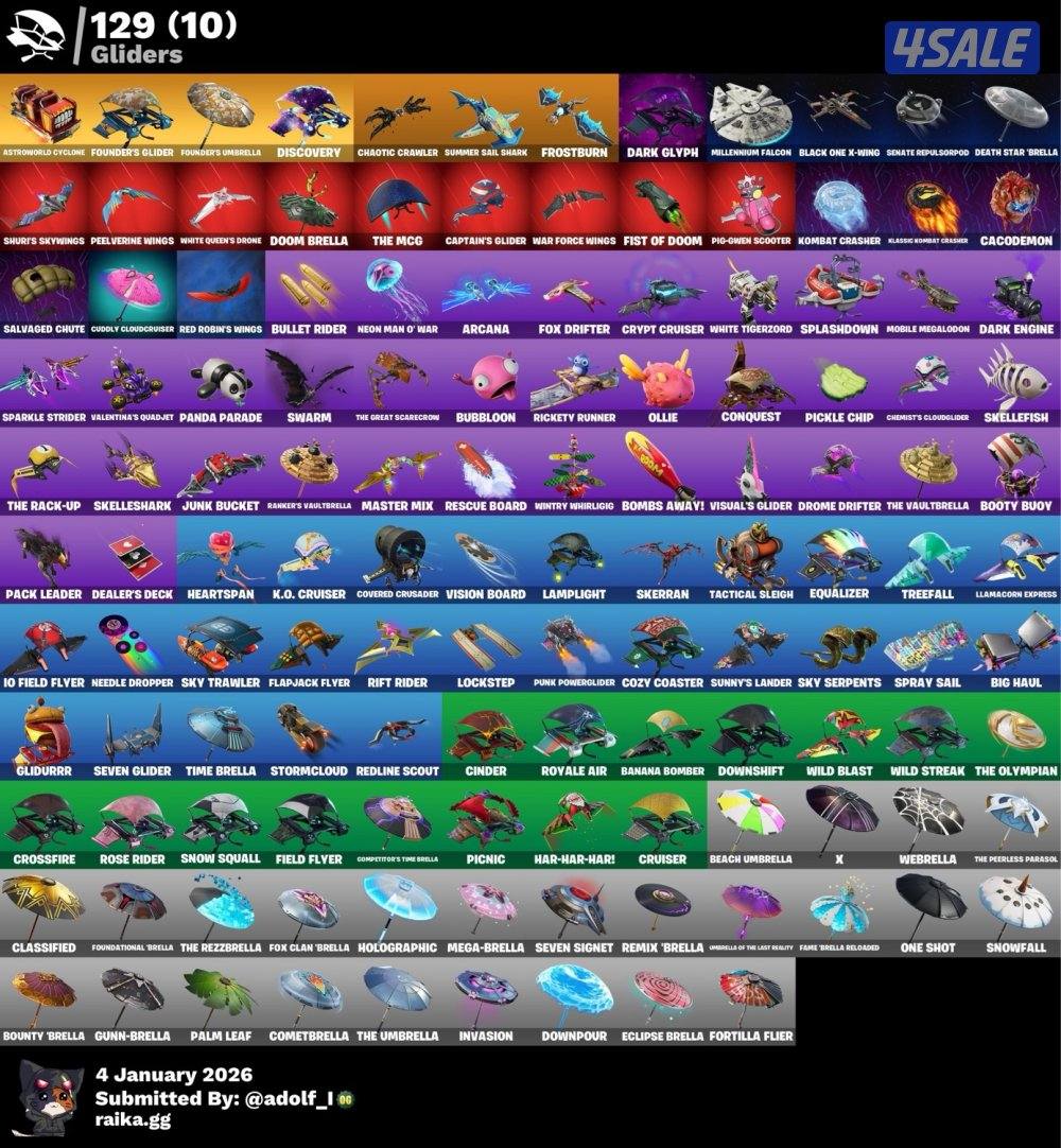 حساب فورت نايت جدا نادر4