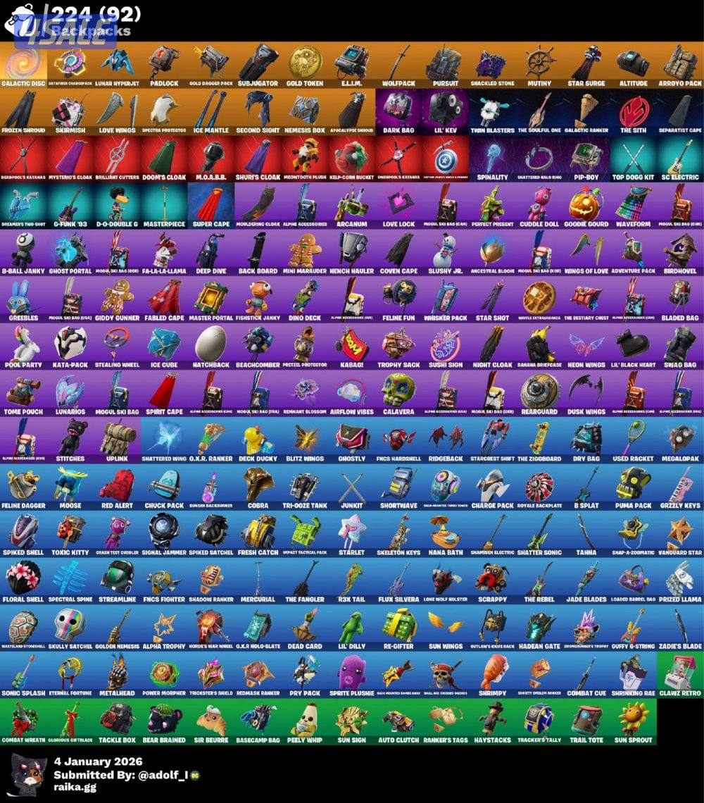 حساب فورت نايت جدا نادر5