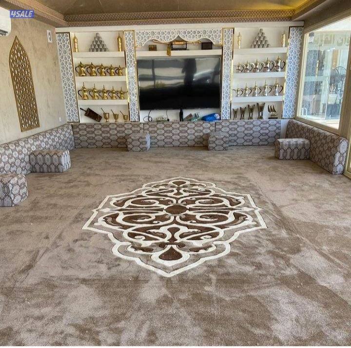 سجاد حفر يدوي تفصال مساند ضهر تنجيد مساند وبلاستك ثيل صناعي اسعار جمله9