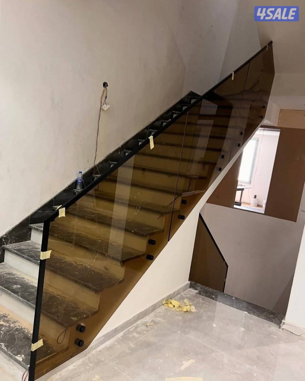 زجاج سكريت دربزين درج شاور بكس6