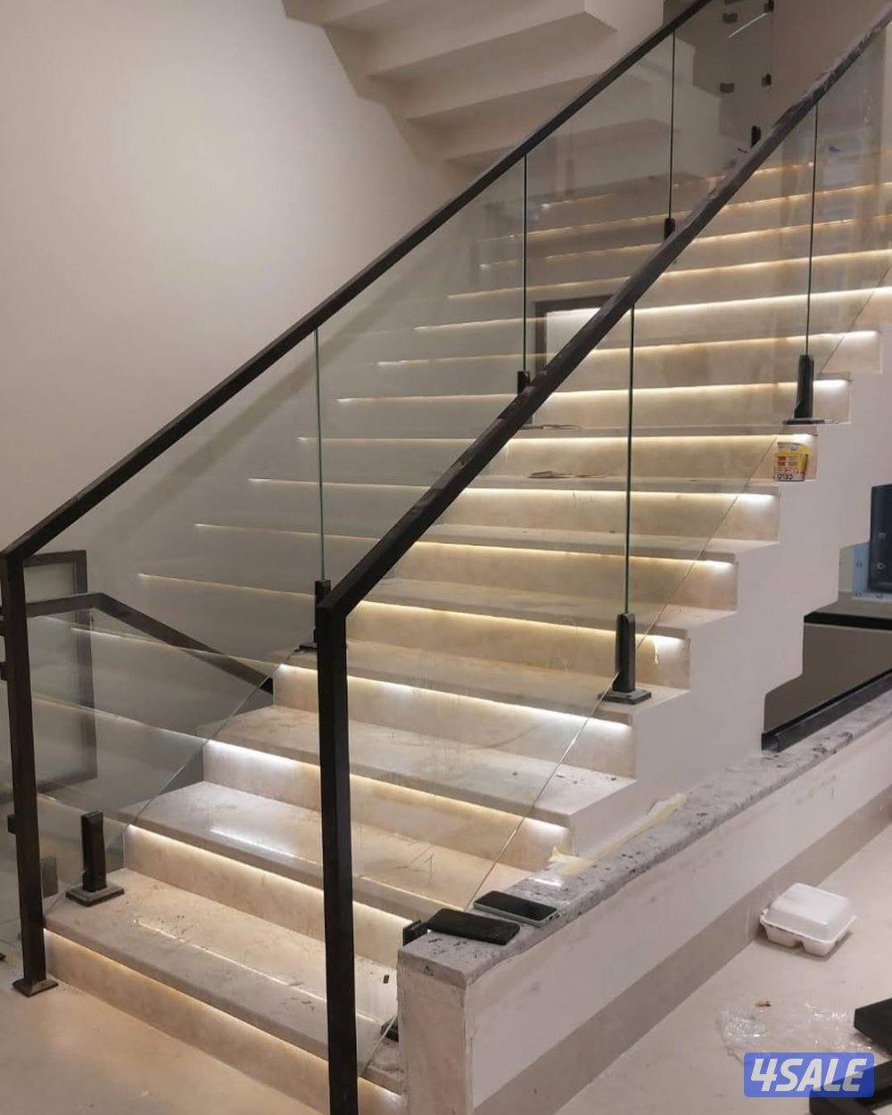 زجاج سكريت دربزين درج شاور بكس7