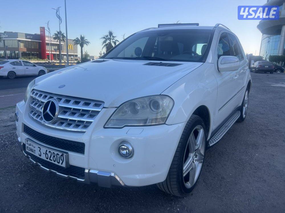 مرسيدس ML350 ابيض 2009 ماشي 230 الف3