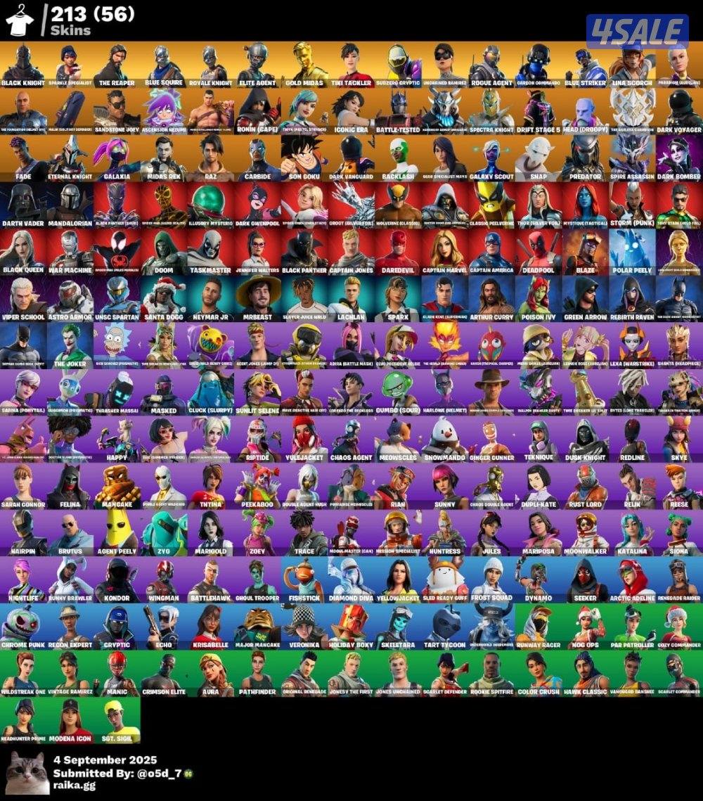 حساب فورت نادر أساسي يشتغل كل شي1